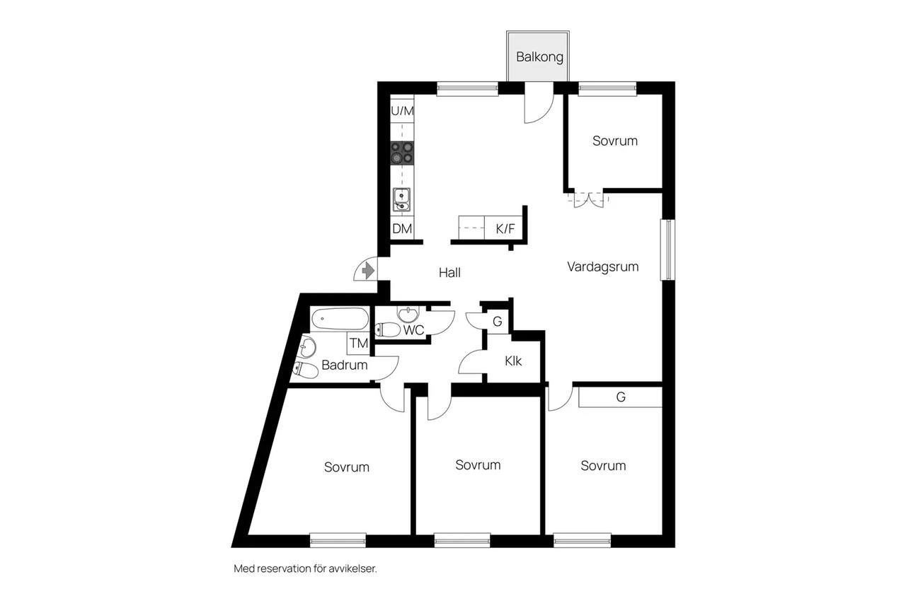 Floor plan for Rondellen 11