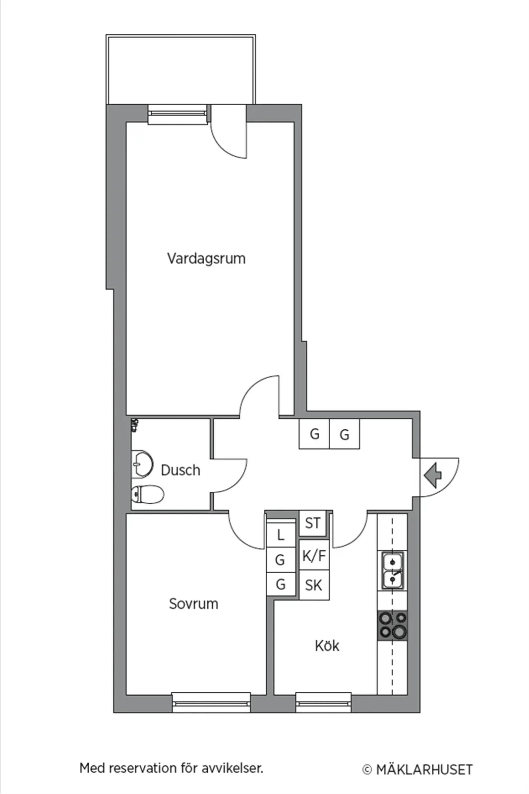 Planritning för Hospitalsgatan 1