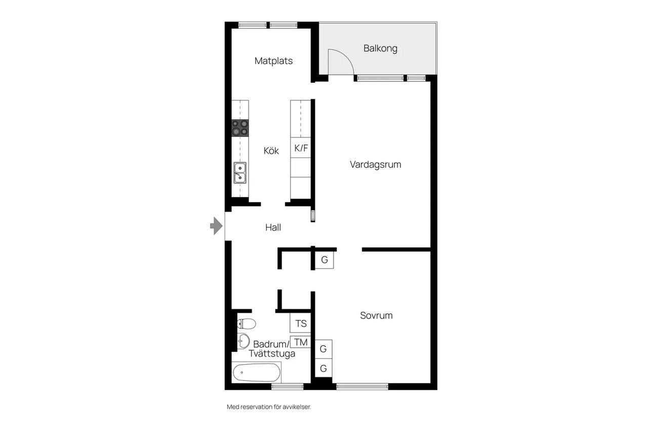 Floor plan for Hallonvägen 96