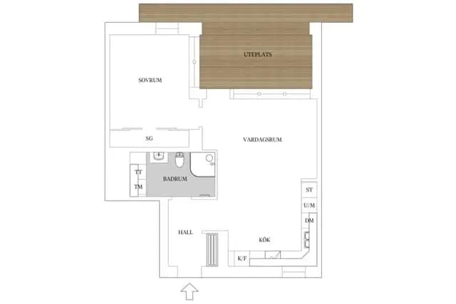 Floor plan for Smögengatan 24