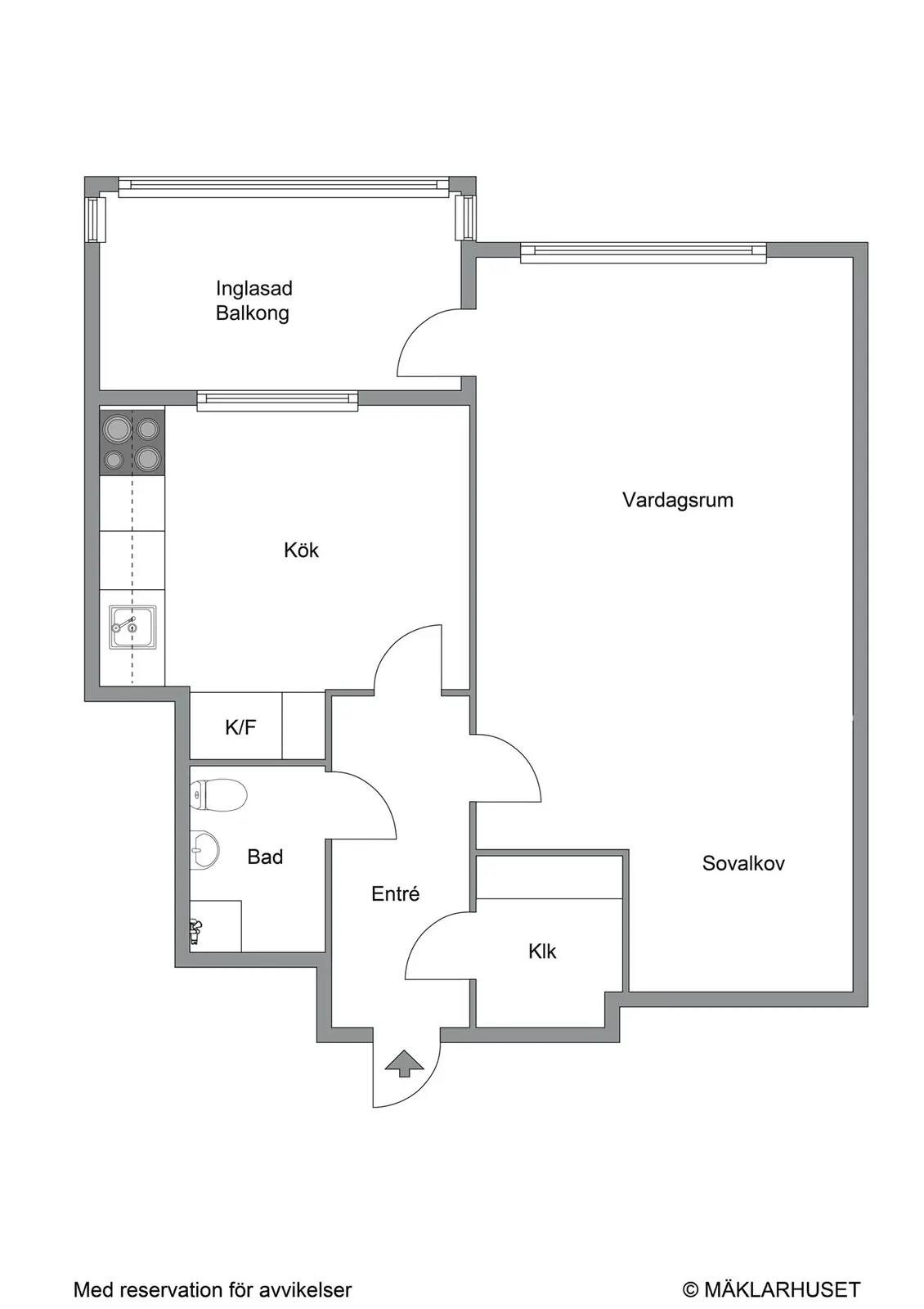 Planritning för Rosenhöjdsvägen 24