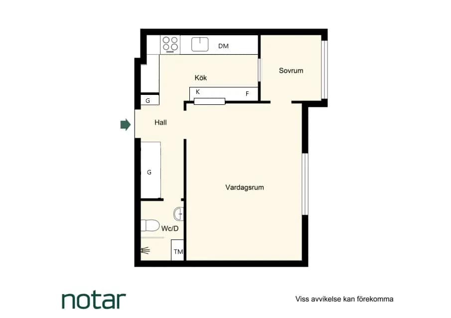 Floor plan for Fågelsången 2B