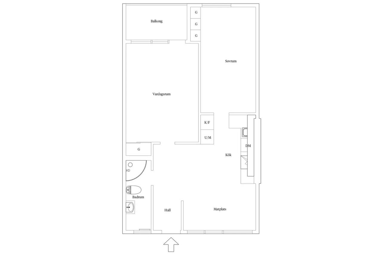 Floor plan for Övralidsgatan 7