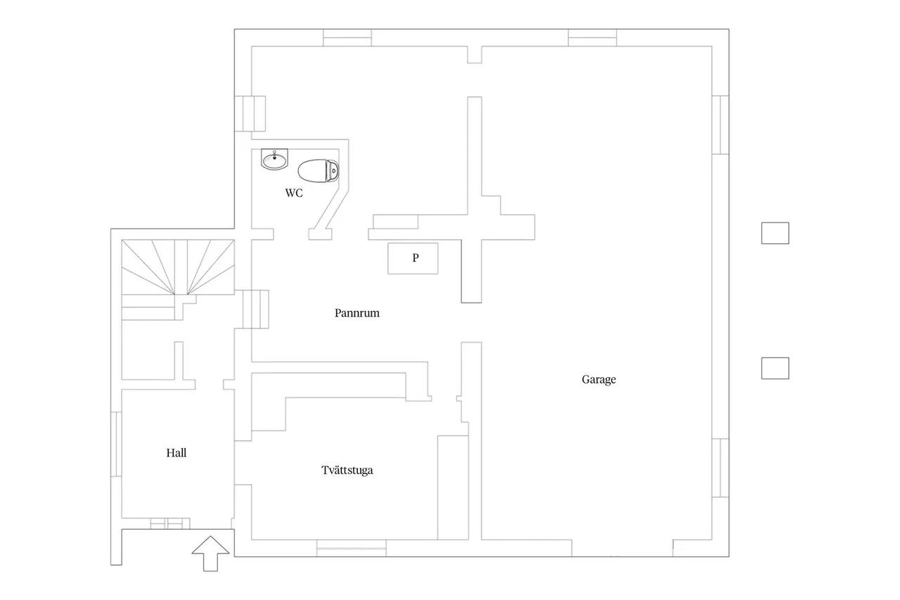 Floor plan for Glädjevägen 21