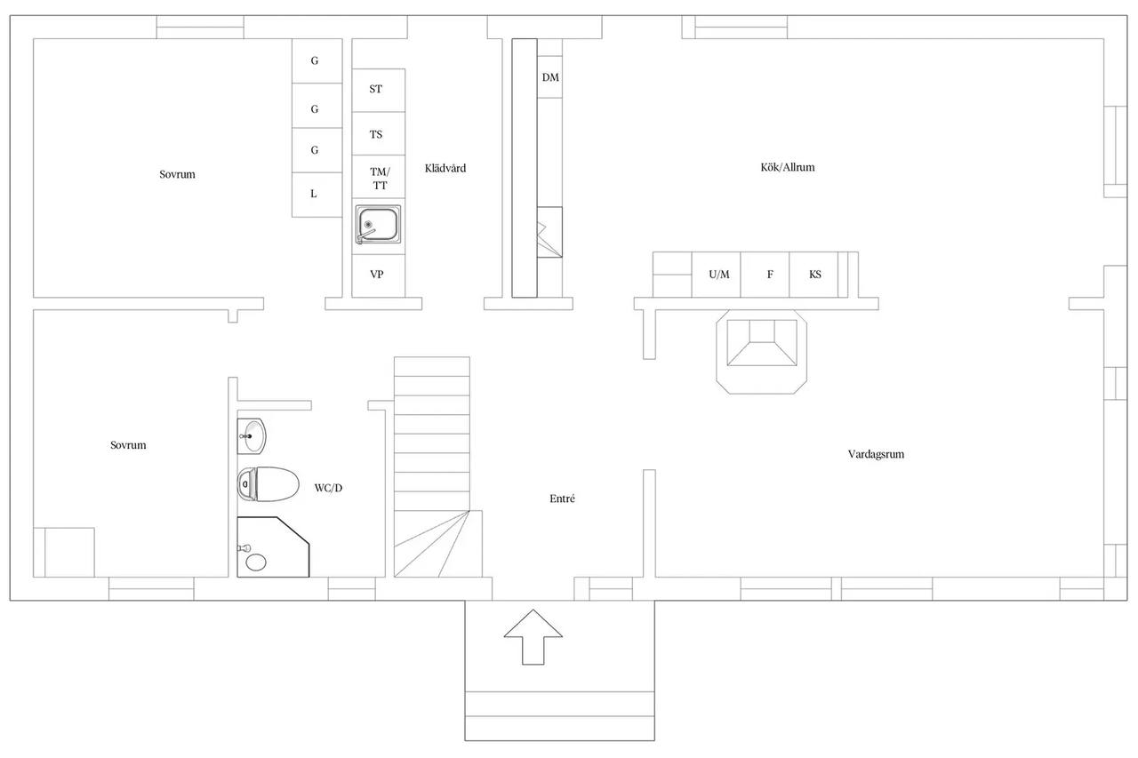 Floor plan for Kornlyckevägen 44