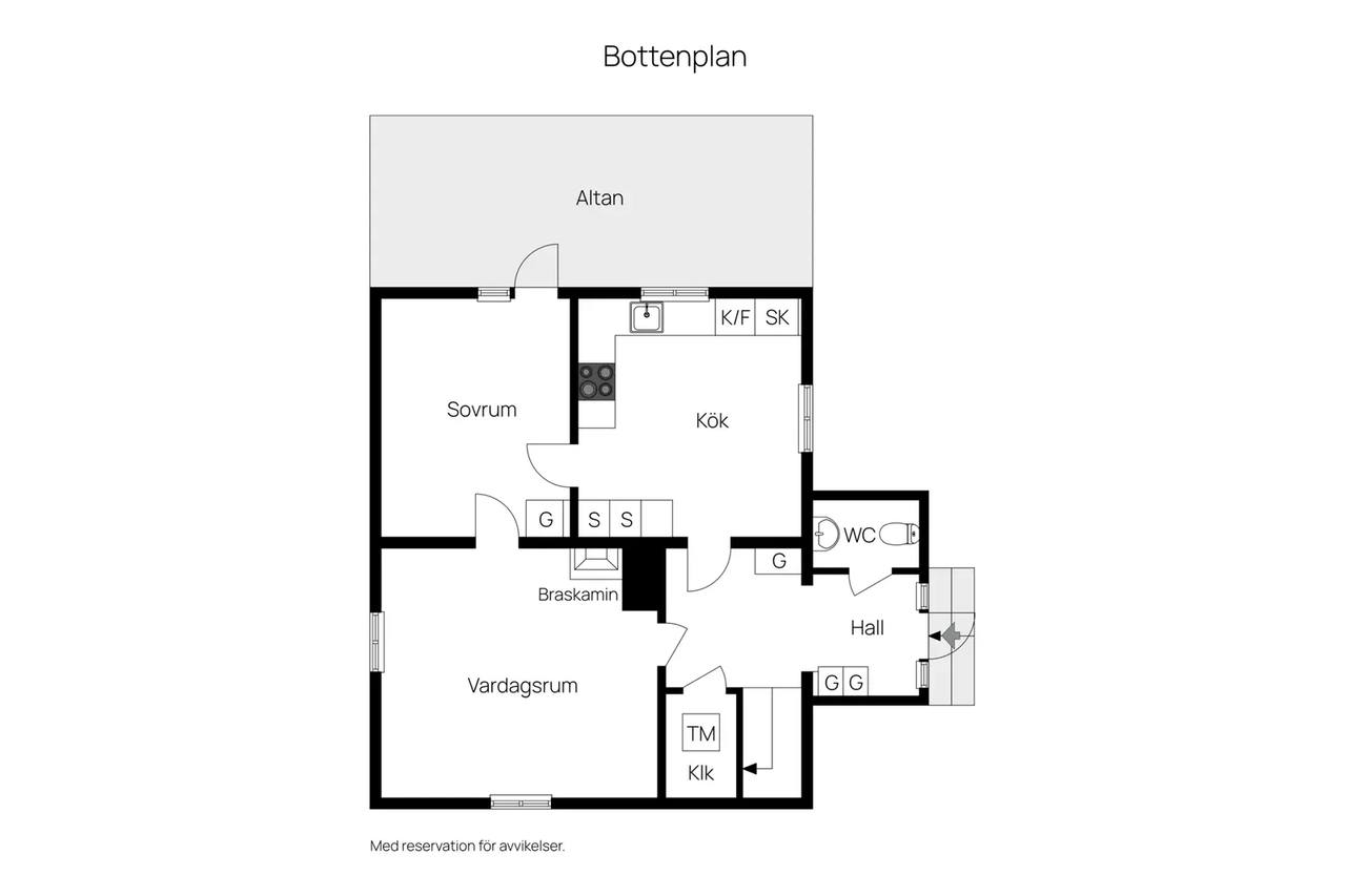 Planritning för Myrnäsvägen 29