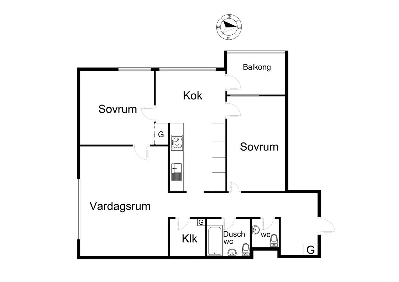 Planritning för Storvretsvägen 29