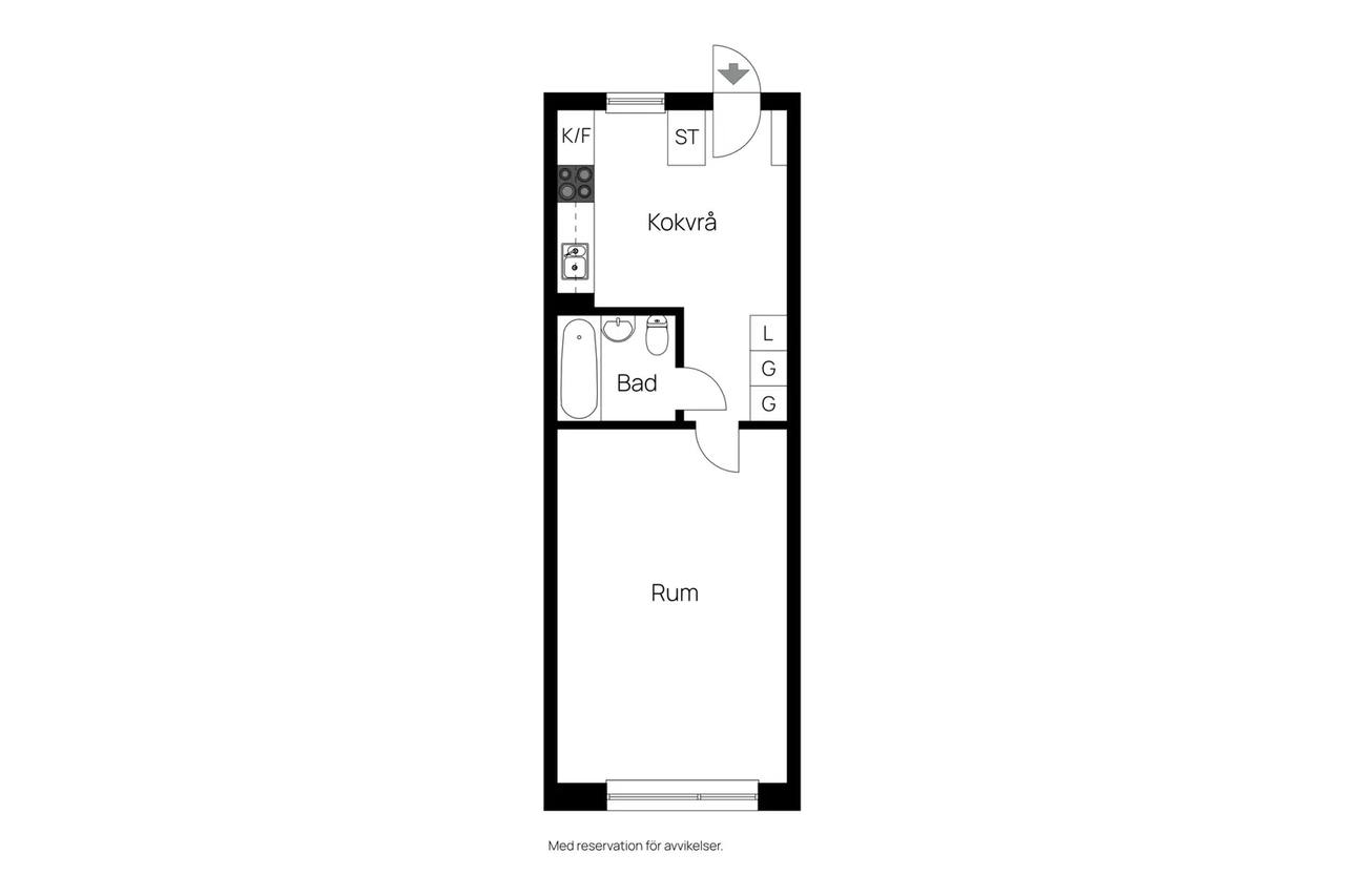 Planritning för Knotavägen 28