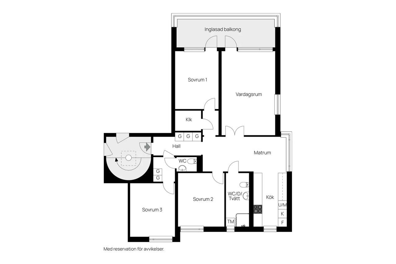 Planritning för Ålkilsplan 5, Lgh 1203