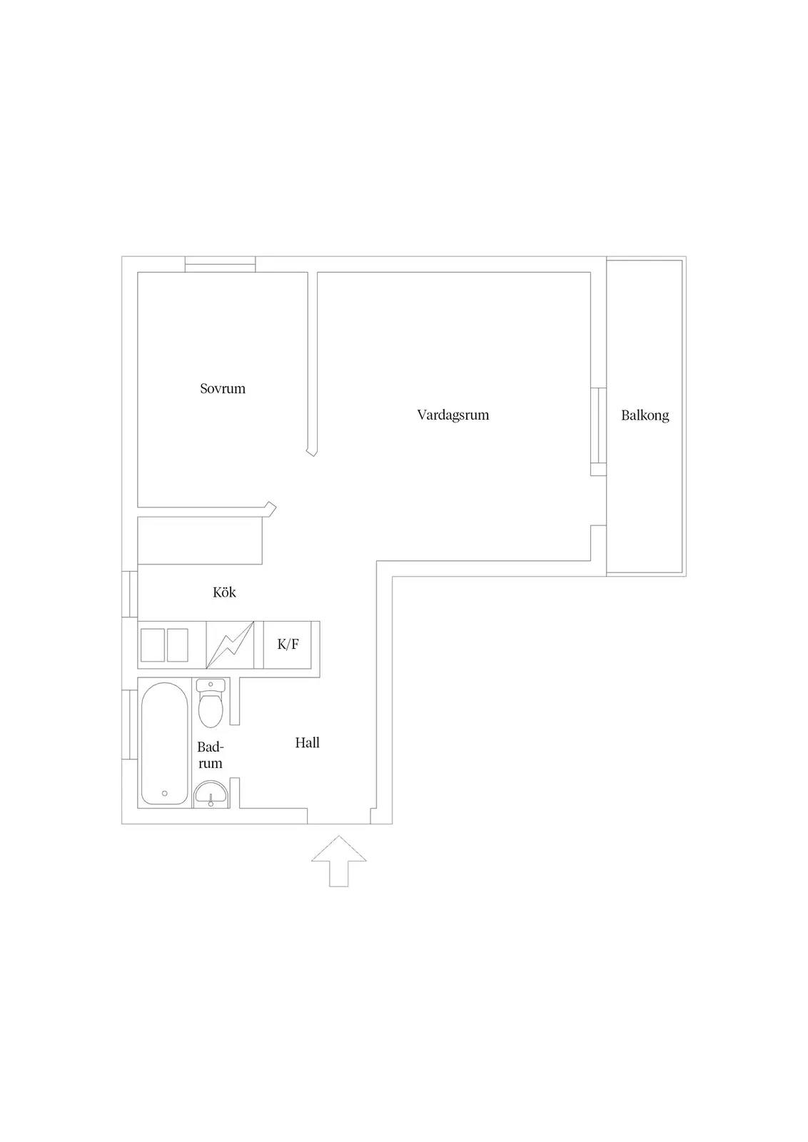 Planritning för Anhaltsvägen 49