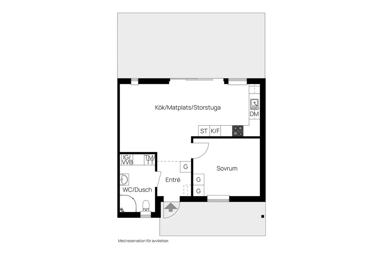 Floor plan for Fårö Mölnor 1065 F
