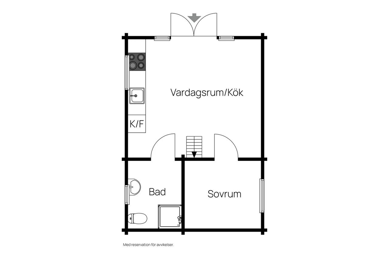 Floor plan for Norra Uddegatan 1 LGH 1005