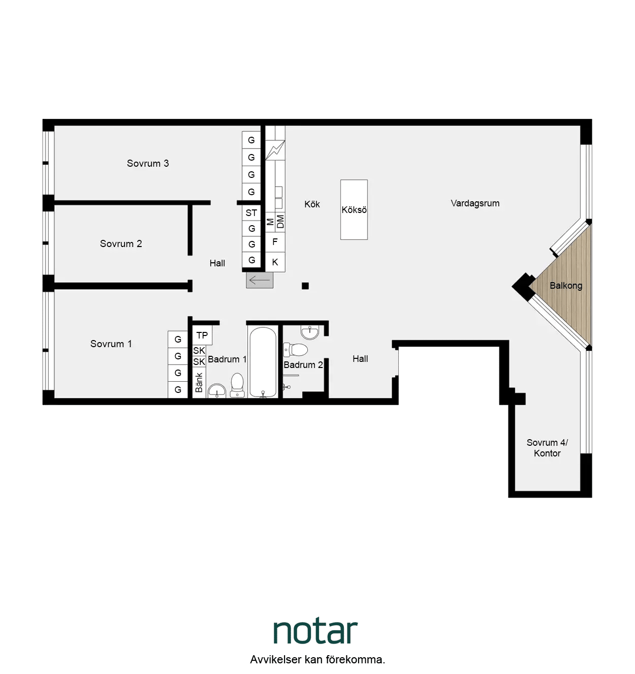 Floor plan for Stig Lindbergs gata 21, 3tr