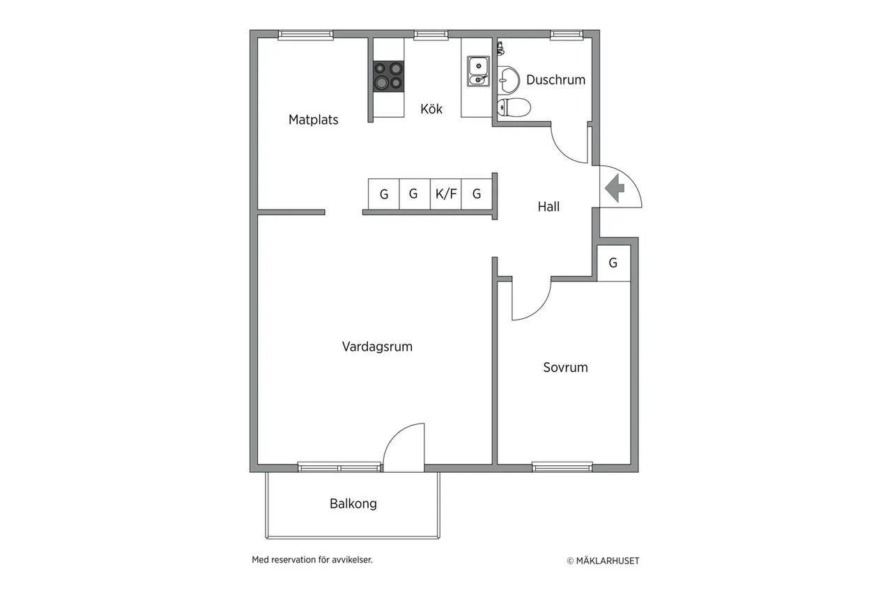Floor plan for Norra Ringvägen 24 B
