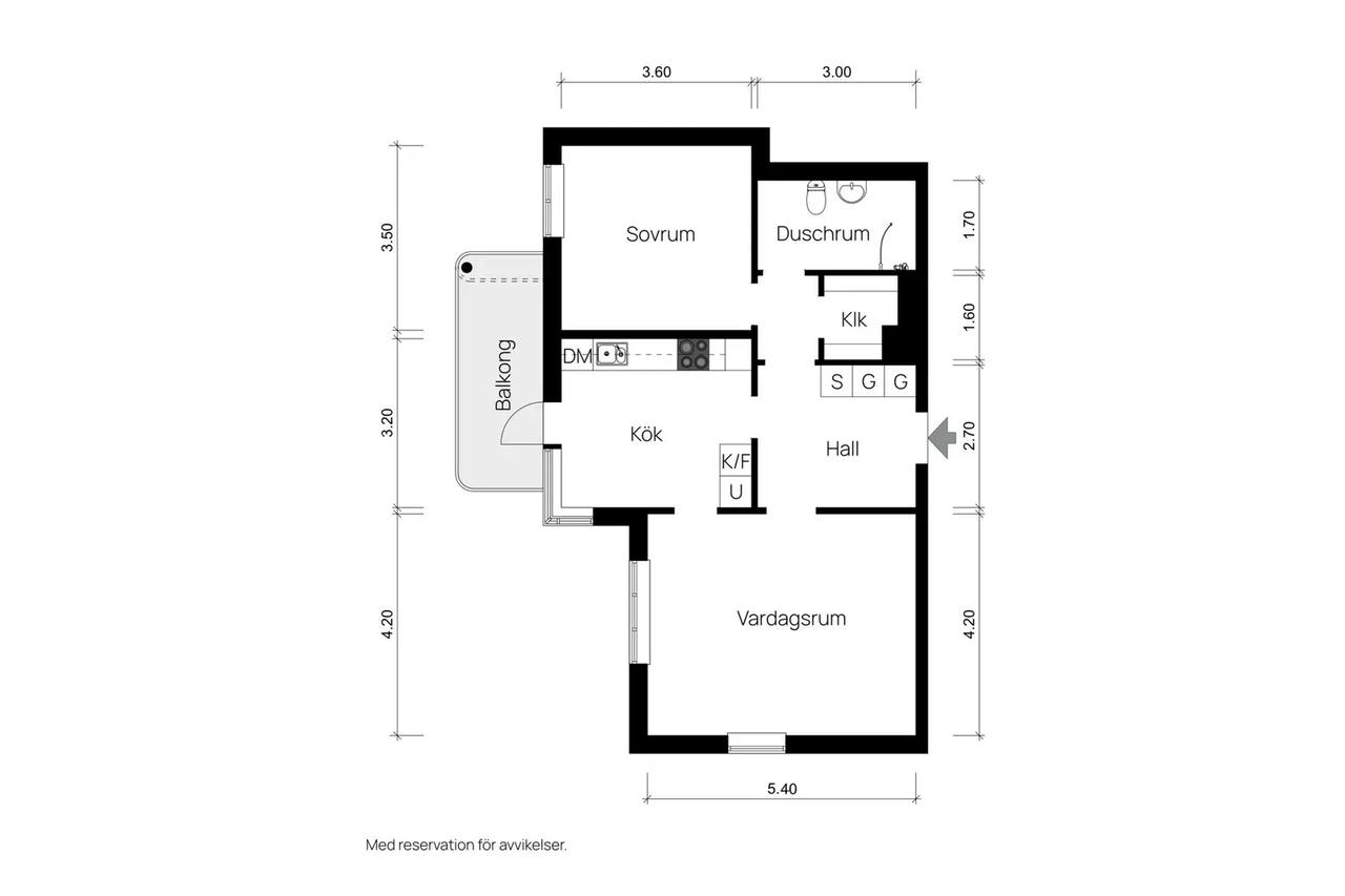 Planritning för Kalmgatan 29