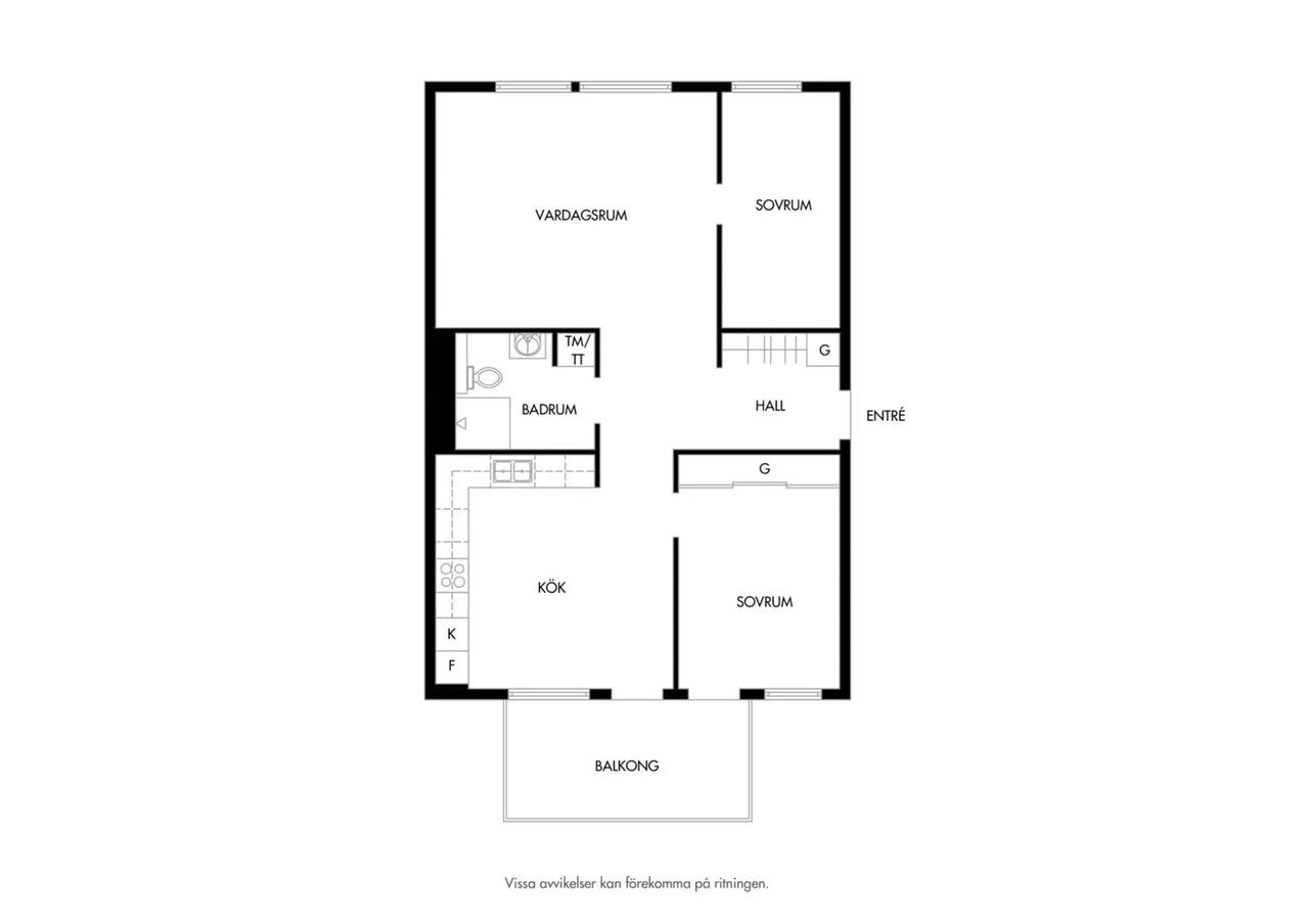 Floor plan for Barometergatan 40