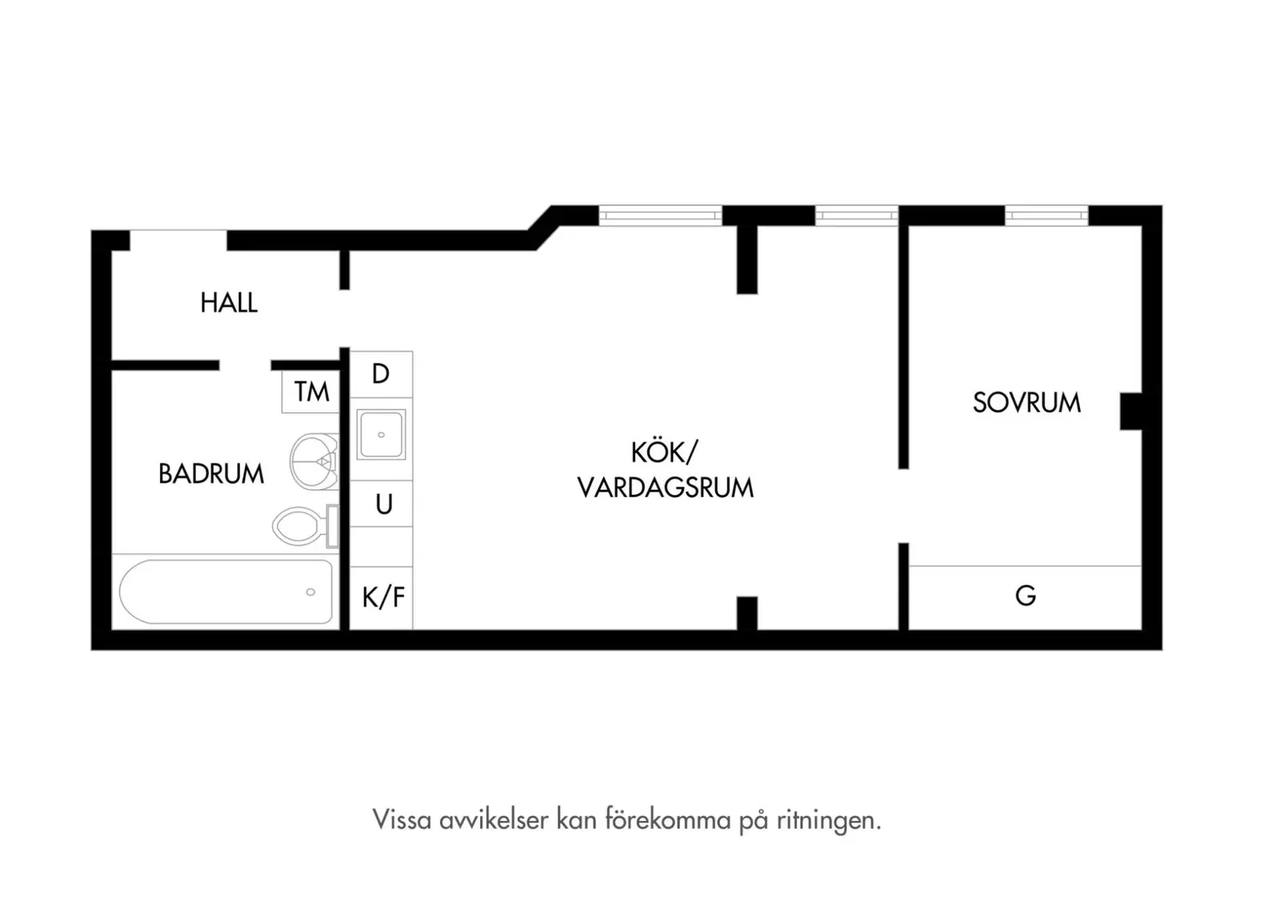 Floor plan for Bergsgatan 2A