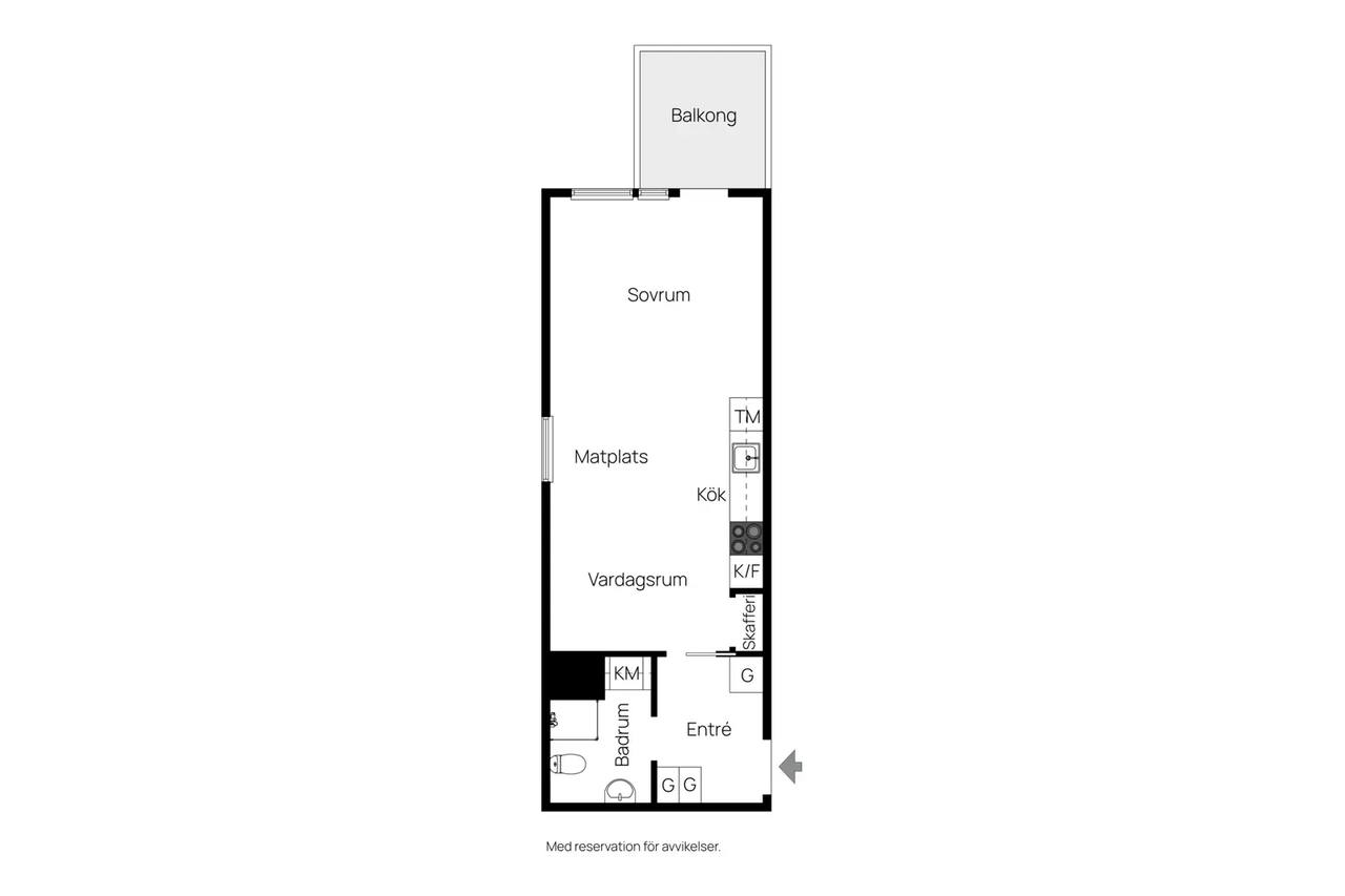 Floor plan for Smidesvägen 10b