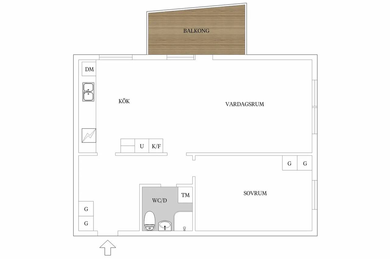 Planritning för Fiolgatan 6