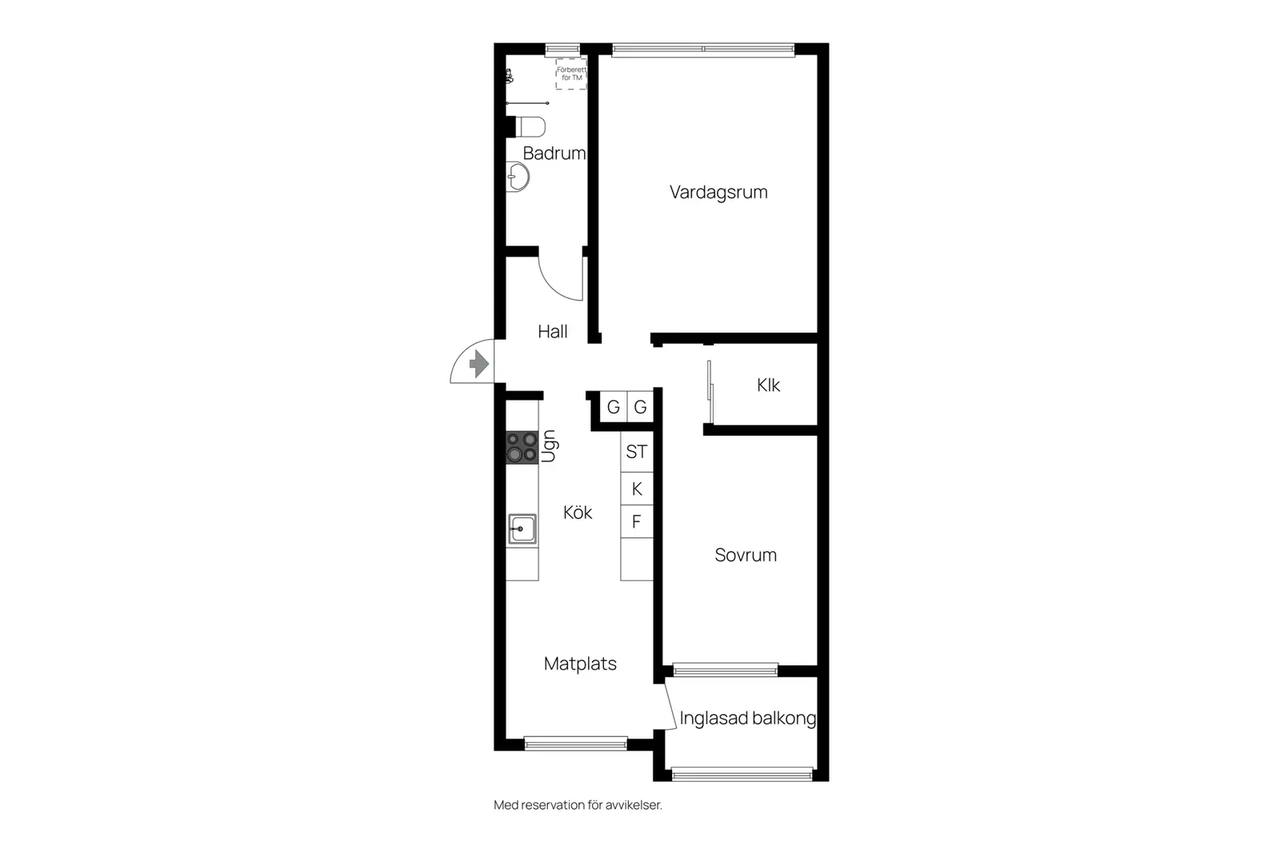 Floor plan for Planteringsvägen 110b