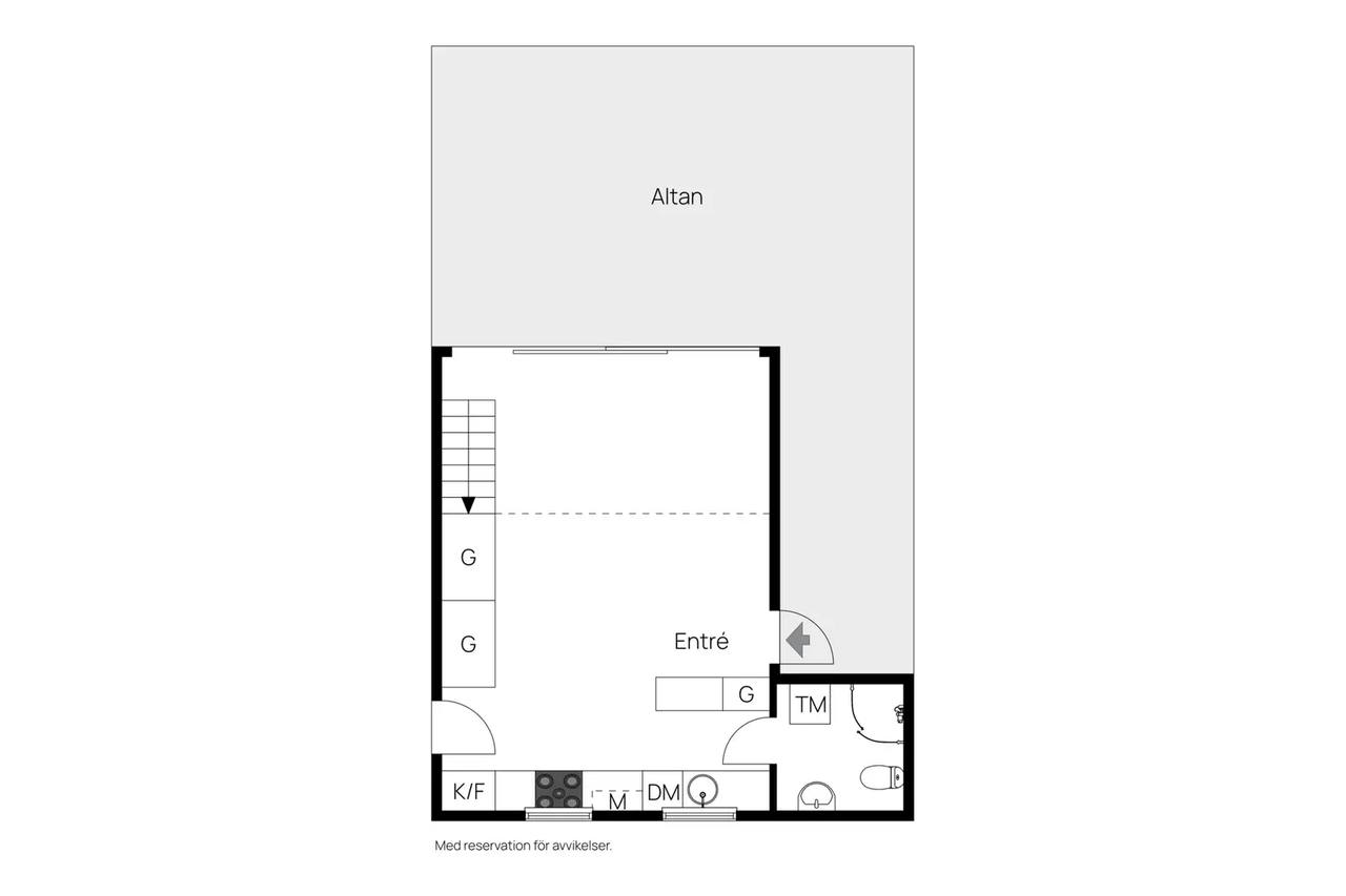 Planritning för Barrvägen 1c