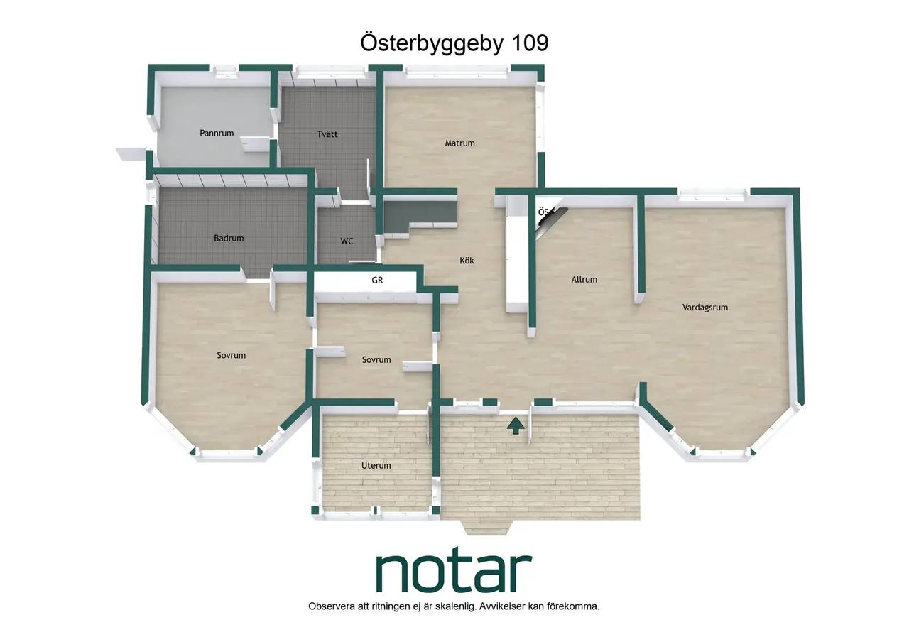 Planritning för Österbyggeby 109