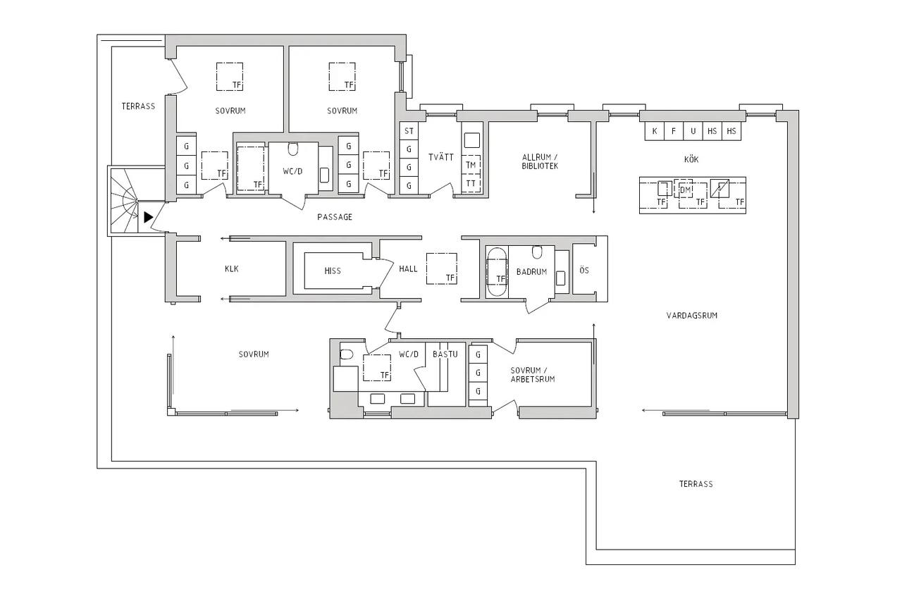 Floor plan for Östermalm