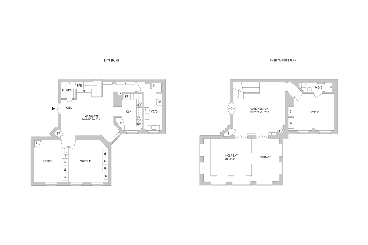 Floor plan for Nybrogatan 40b