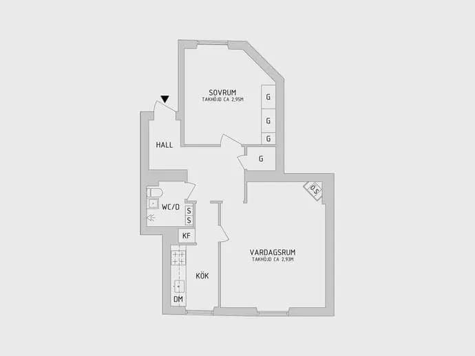 Floor plan for Wittstocksgatan 2
