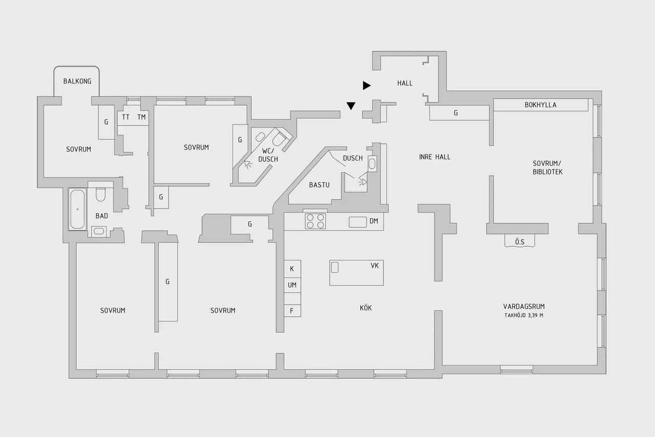 Floor plan for Floragatan 17