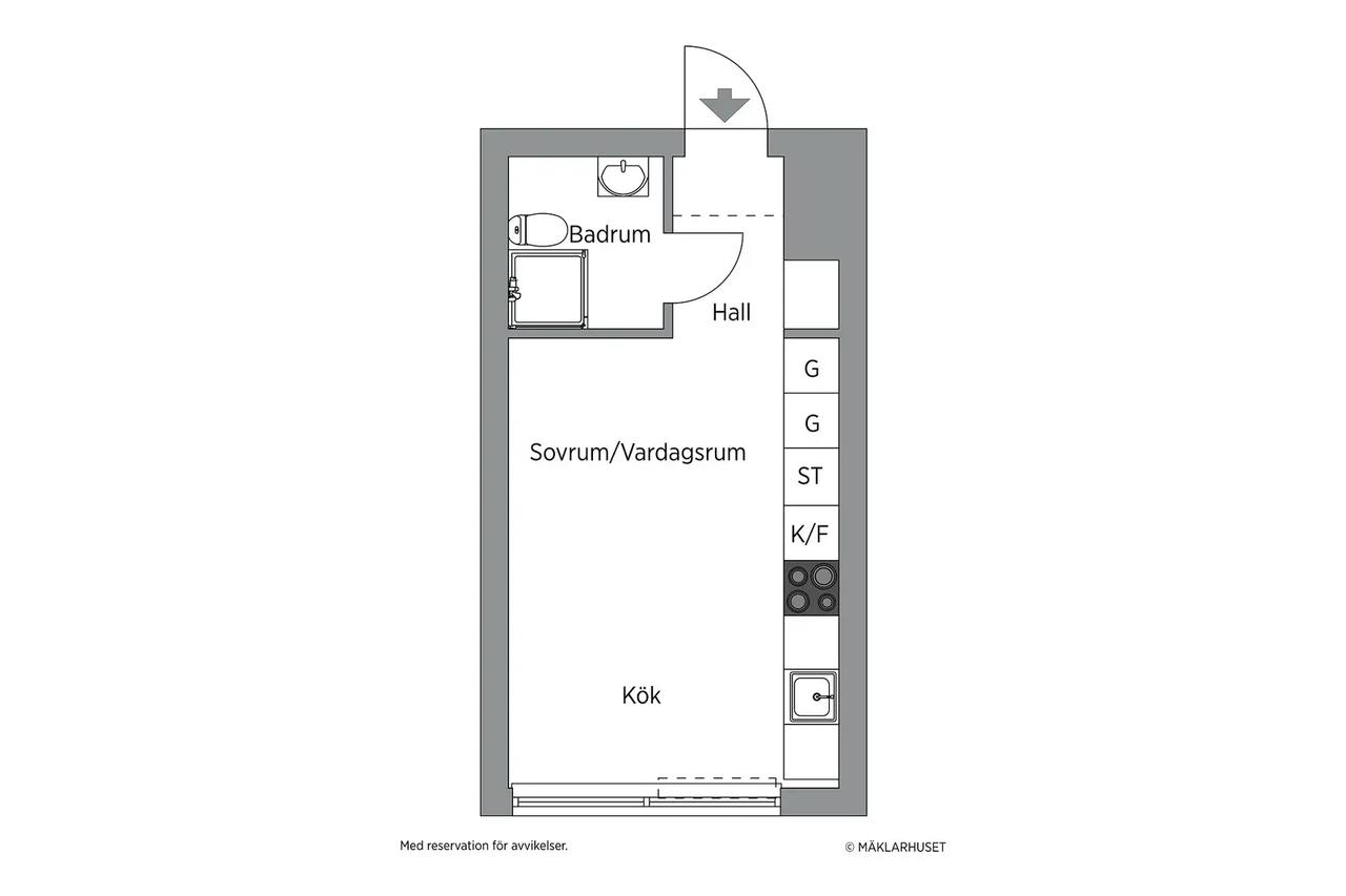 Floor plan for Sollentunavägen 309, 3 tr