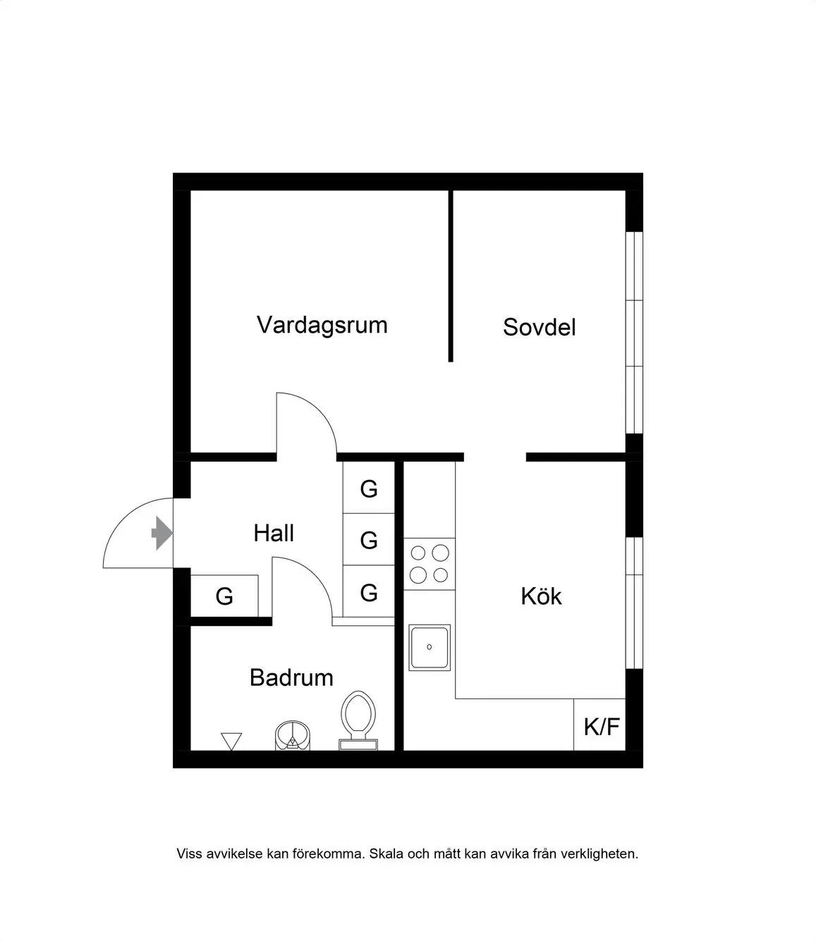 Floor plan for Utgårdsvägen 39