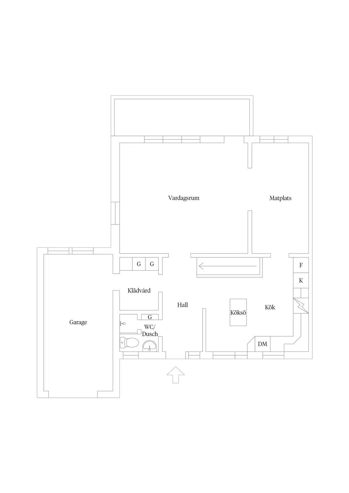Floor plan for Takdroppsgatan 9