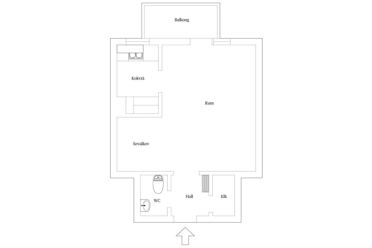 Planritning för Lokföraregatan 13A
