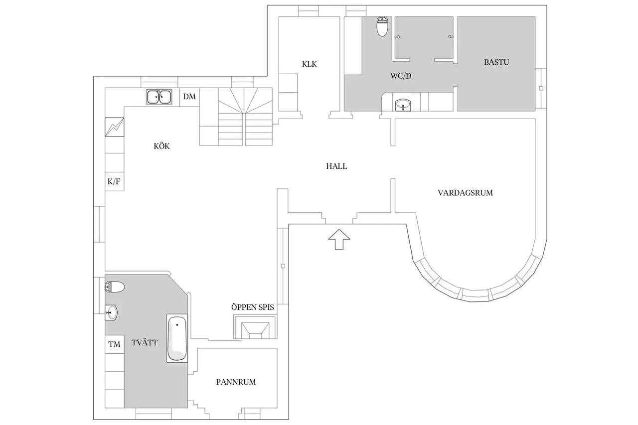 Floor plan for Nordqvists väg 7