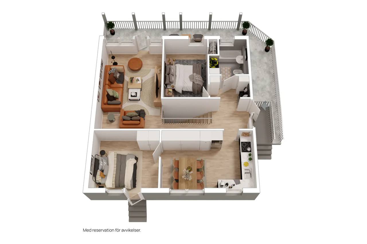 Planritning för Byvägen 15B