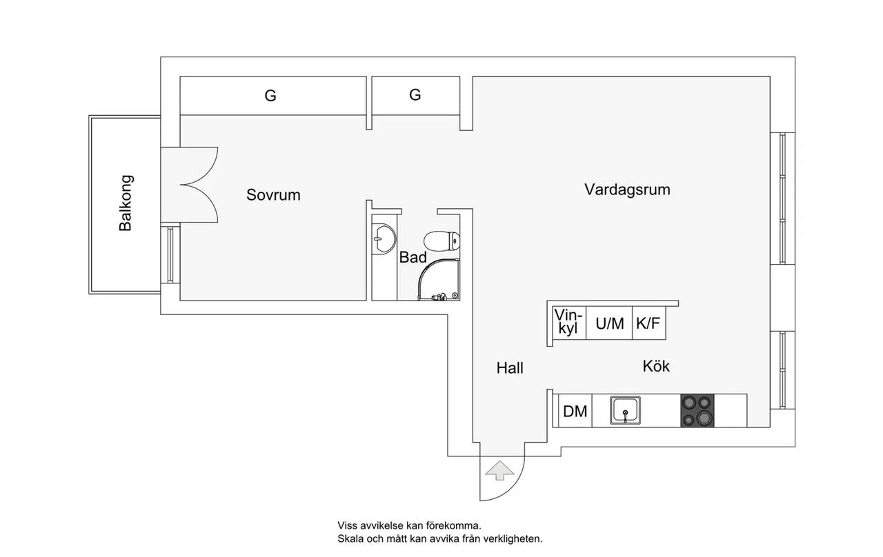 Floor plan for Hövdingagatan 35, vån 2