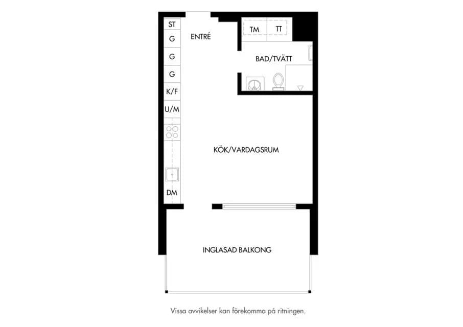 Planritning för Romares väg 64C