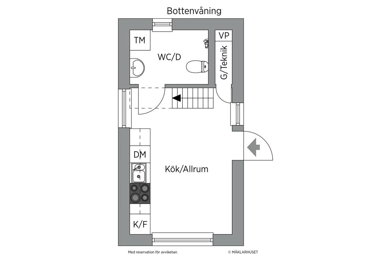 Floor plan for Myntvägen 6 D