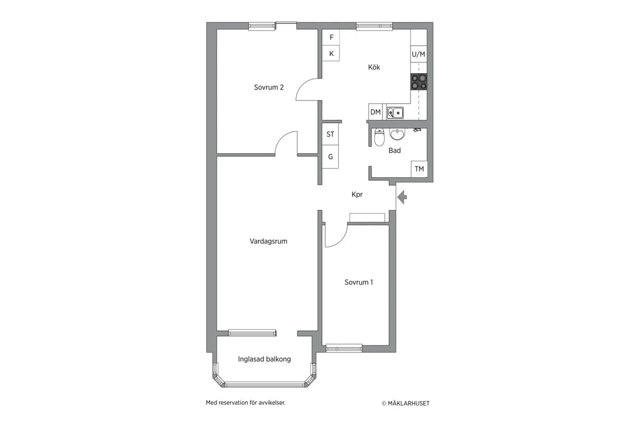 Planritning för Idrottsgatan 5c