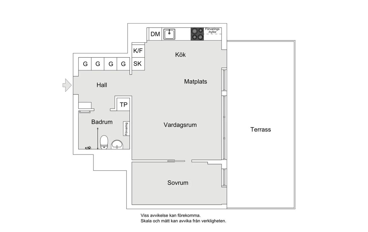 Floor plan for Tre kronors Väg 37