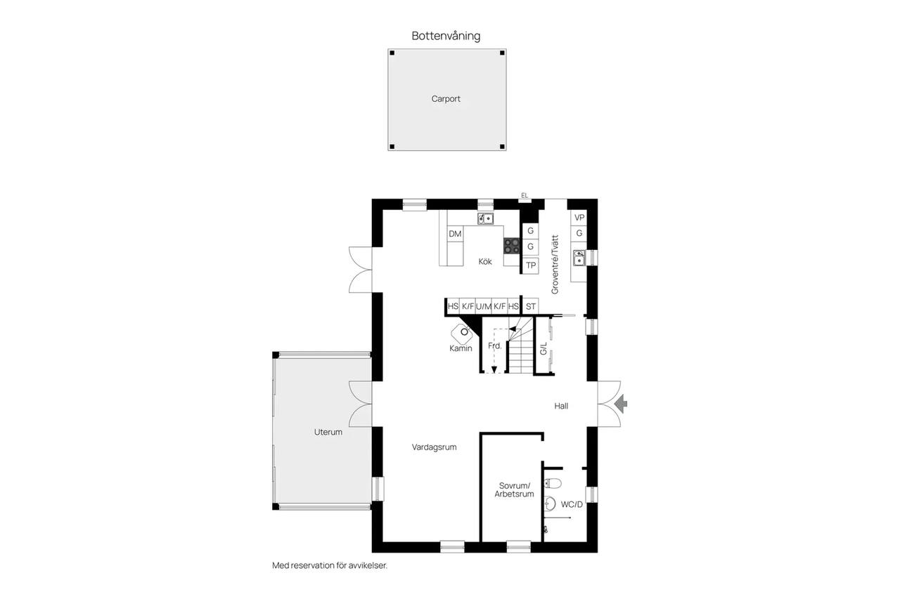 Floor plan for Ängsnyckelvägen 16