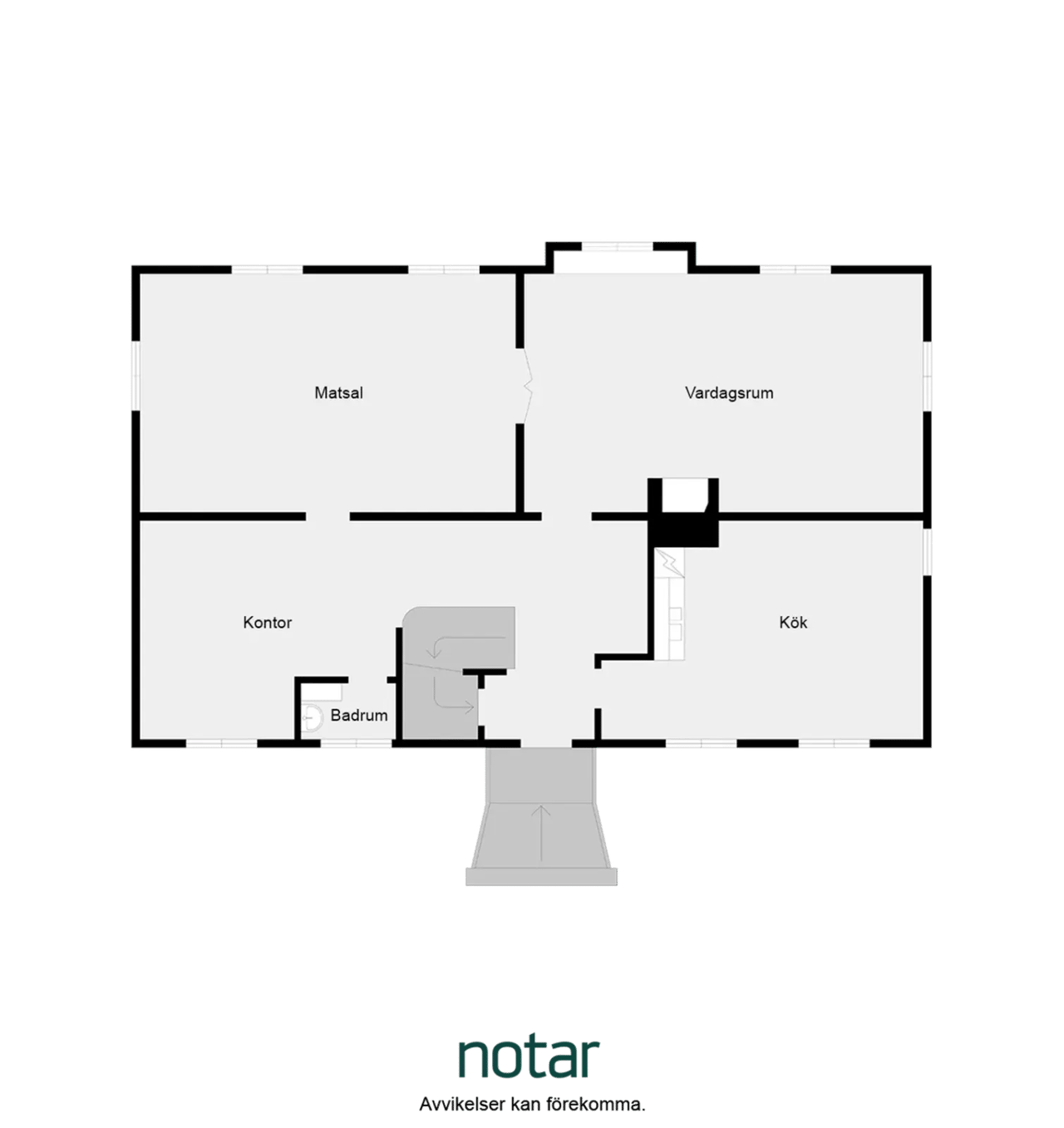 Floor plan for Johan Olof Wallins väg 5