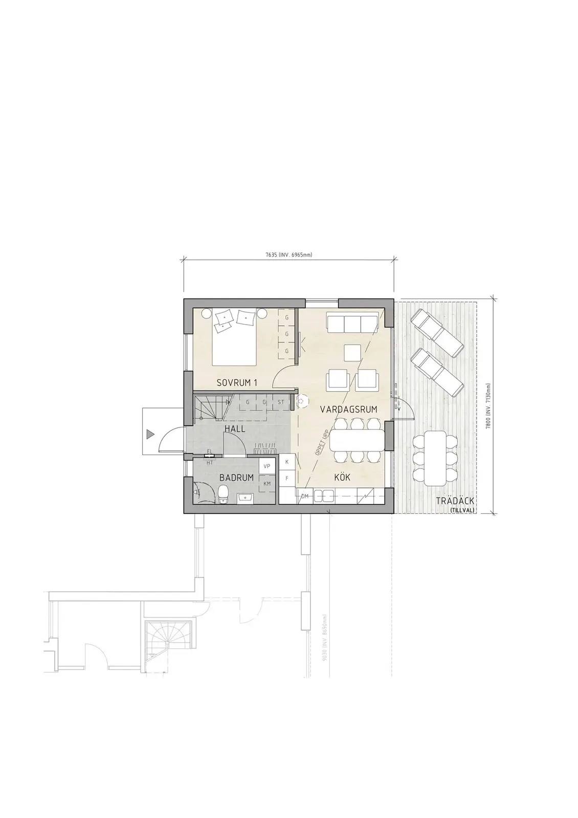 Floor plan for Västansjövägen 60 - Holmen