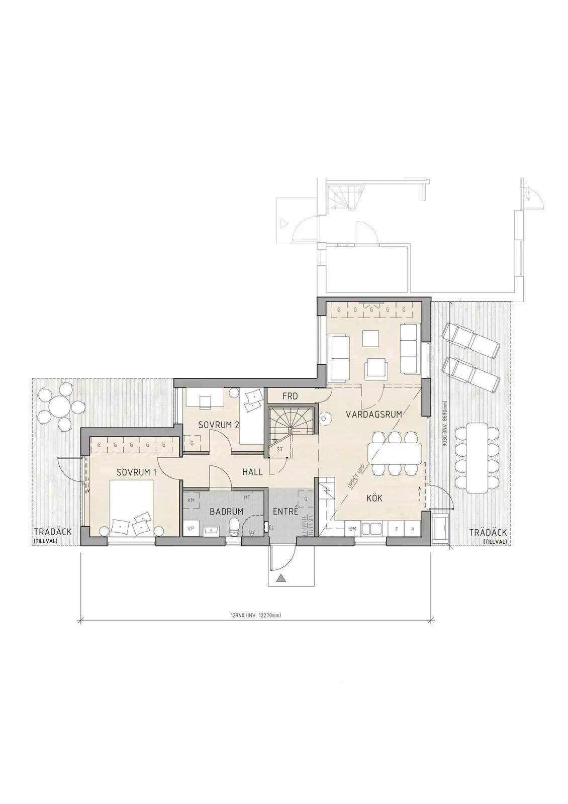 Floor plan for Västansjövägen 62 - Storfjärden