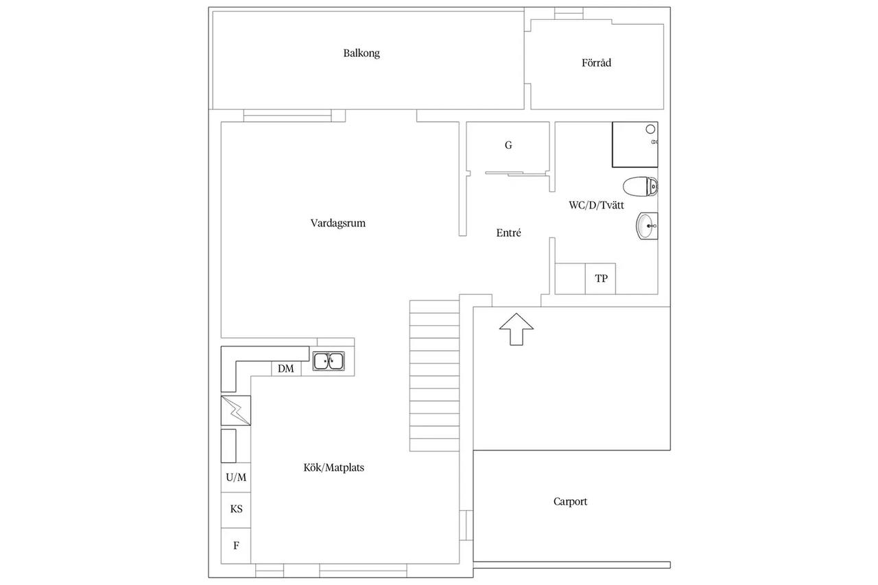 Floor plan for Sankta Magnhilds väg 19A