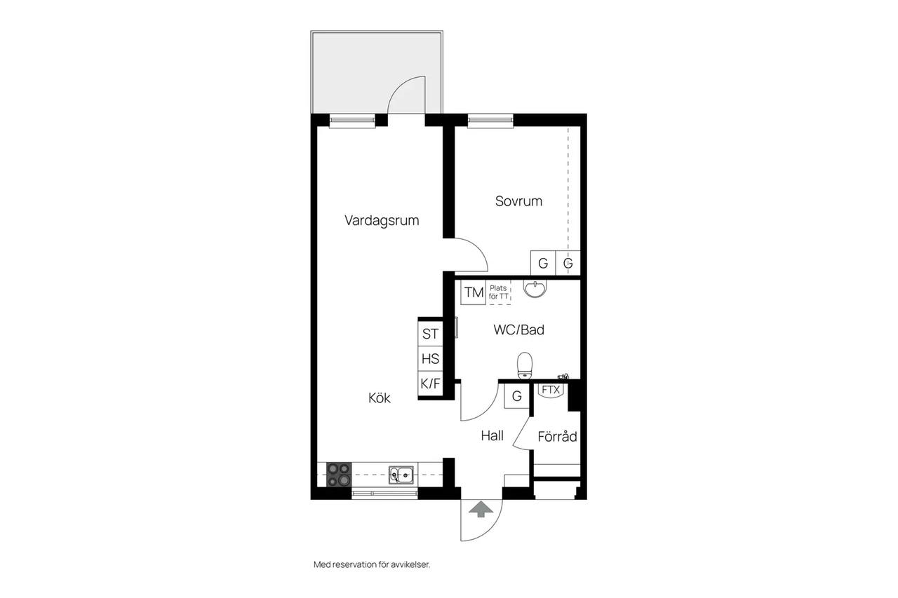 Planritning för Midgårdsgatan 1f