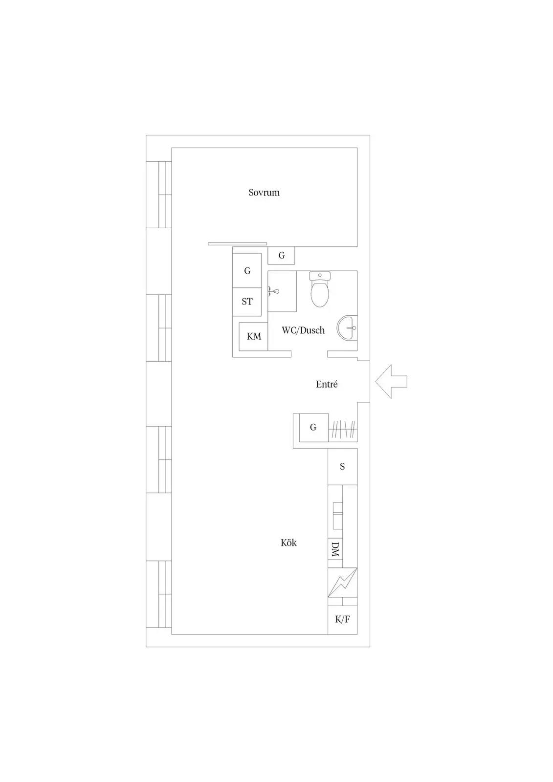 Floor plan for Kay Wieståls gata 9