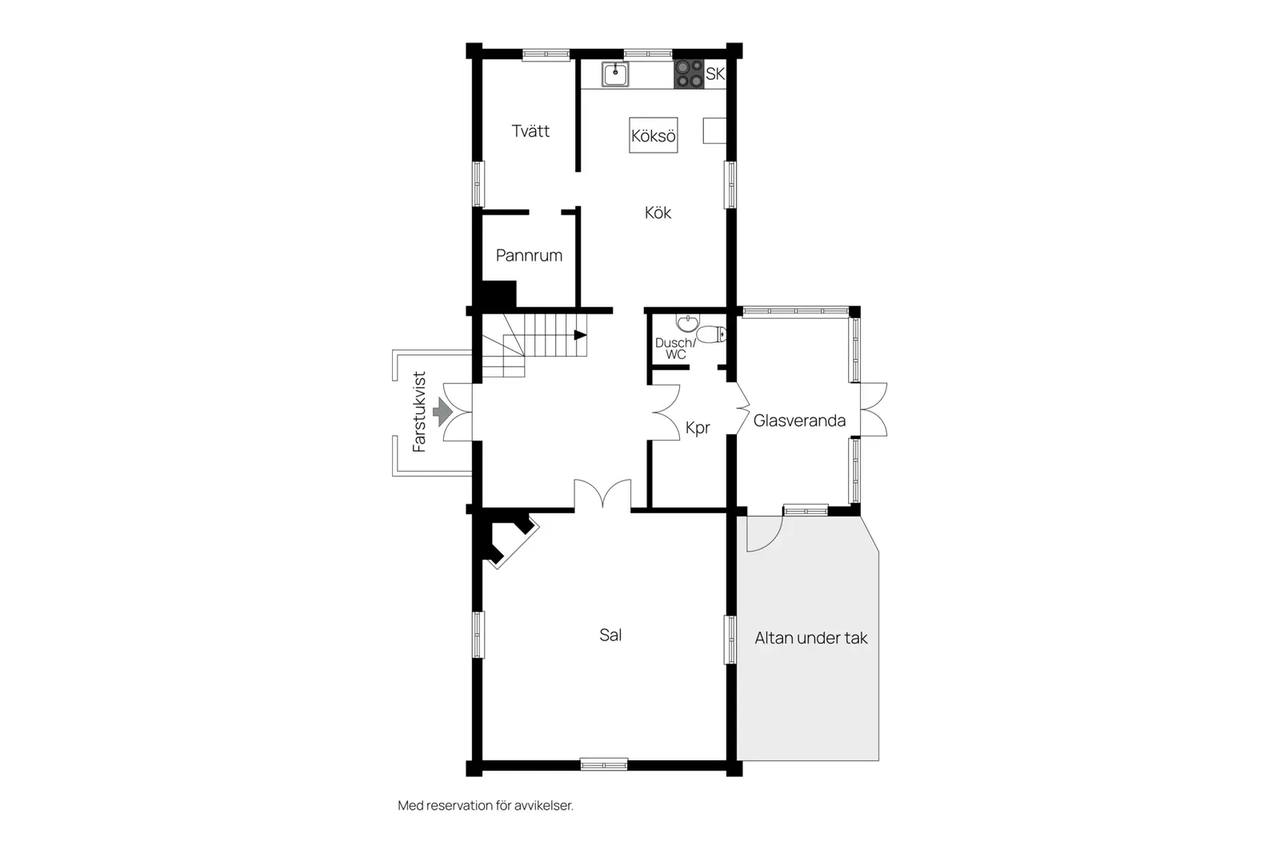 Floor plan for Häradsvägen 50