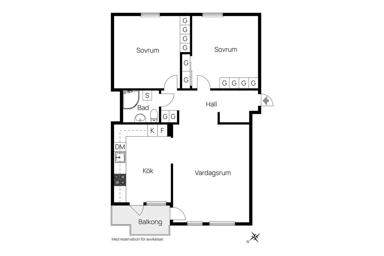 Floor plan for Näverstigen 7
